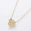304 Stainless Steel Chain Necklaces NJEW-O108-42G-3
