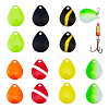 SUPERFINDINGS& 28Pcs 7 Colors Iron Fishing Lures FIND-FH0005-58-1