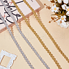 ARRICRAFT 2 Bundles 2 Colors Polyester Wavy Lace Ribbon OCOR-AR0001-70A-4