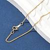 Brass Wheat Chain Necklaces for Women Men NJEW-Z068-12G-3