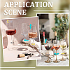 SUNNYCLUE 70Pcs 10 Styles Silicone Wine Glass Charms AJEW-SC0002-84-5