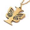 PVD Vacuum Plating 201 Stainless Steel Necklaces NJEW-R267-01I-G-4