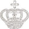 Crown Glass Rhinestone Patches DIY-WH0260-81A-1