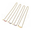 201 Stainless Steel Safety Pins Pendant Necklaces NJEW-JN03002-1