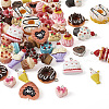 Beadthoven 80Pcs 20 Styles Opaque Resin Pendants RESI-BT0001-26-3