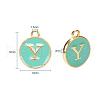 2 Sets 2 Styles Golden Plated Alloy Enamel Charms ENAM-YW0001-28D-7