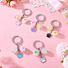 Alloy Enamel & Acrylic Keychain KEYC-TAC00033-5