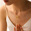 Cowgirl Hat 304 Stainless Steel Lariat Necklaces for Women FS-WGDA0AA-01-2