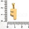 Golden 304 Stainless Steel Pendants STAS-K300-01G-F-3