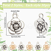 SUNNYCLUE 60Pcs 2 Colors Tibetan Style Alloy Pendants FIND-SC0010-55-2