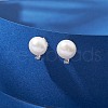 Mother's Day Jewellery Natural Pearl Ear Studs EJEW-P286-54P-4