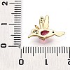 Brass Micro Pave Cubic Zirconia Charms KK-N261-11G-3