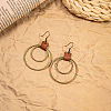 Ring Bohemian Style Zinc Alloy Dangle Earrings FS-WG9CCFB-03-1