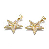 Brass Micro Pave Cubic Zirconia Pendants ZIRC-N039-158A-NF-3