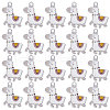 SUNNYCLUE 20Pcs Rack Plating Alloy Enamel Pendants ENAM-SC0003-19-1