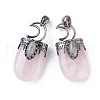 Natural Rose Quartz Pendants G-F639-09F-1