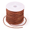 Brass Coated Iron Flat Cable Chains CH-TAC0007-02R-2