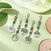 Alloy Tree of Life Pendant Decorations HJEW-JM02062-2