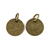 Brass Stamping Blank Tag Charms KK-C3050-AB-NF-1