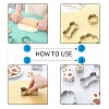 Tarnish Resistant 304 Stainless Steel Cookie Cutters DIY-E012-18-5