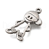 304 Stainless Steel Pendants STAS-Q362-01B-P-2