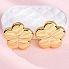 Flower 304 Stainless Steel Stud Earrings for Women EJEW-A125-73G-1