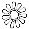 Aluminum Alloy Keychain Clasps PW-WGEAF44-01-1
