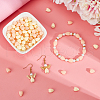 SOFPLATE 100Pcs 2 Colors Dyed Synthetic Coral Beads CORA-SP0001-02A-4