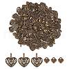 200Pcs 2 Style Tibetan Style Alloy Pendants FIND-SZ0002-33AB-1