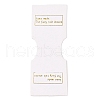Folding Word Pattern Paper Jewlery Display Cards for Necklaces CDIS-T004-17-4