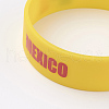 Silicone Wristbands Bracelets BJEW-K168-01L-2