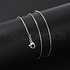 Brass Box Chain Necklaces for Women NJEW-D302-41P-2