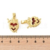 Brass & Glass Pendants KK-F900-01G-4