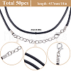 SOFPLATE 50Pcs Waxed Imitation Leather Cord Necklace Makings AJEW-SP0001-04-2