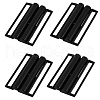 CHGCRAFT 4Pcs Rectangle Alloy Belt Buckles FIND-CA0008-34EB-1