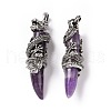 Natural Gemstone Pendants G-A210-01AS-3