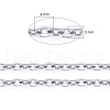Tarnish Resistant 304 Stainless Steel Cable Chains CHS-K002-02-3mm-3