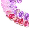 Transparent Glass Beads Strands GLAA-B014-01A-3