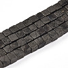 Natural Pyrite Beads Strands G-T140-37B-4
