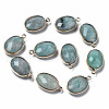 Natural Amazonite Pendants G-Q998-020B-1