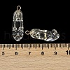 Transparent Resin Rhinestone Pendants RESI-Q021-01C-3