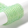 Baking Painted Transparent Glass Beads Strands X-DGLA-A034-J4MM-D02-1