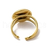 Ion Plating(IP) 304 Stainless Steel Cuff Ring Settings STAS-E202-02A-G-4