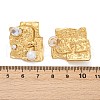 304 Stainless Steel Cubic Zirconia Stud Earrings EJEW-Z110-03G-01-5