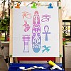 GORGECRAFT PET Plastic Drawing Painting Stencils Templates DIY-WH0284-009-5
