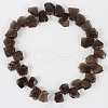 Natural Smoky Quartz Gemstone Bead Strands G-E217-02-2