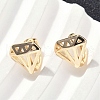 Brass Hoop Earrings EJEW-D320-10G-2