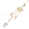 Faceted Glass Sun Catcher Pendant Decorations AJEW-A037-11G-2