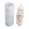 DIY Halloween Theme Skull-shaped Candle Making Silicone Molds DIY-M033-01-1