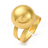 Brass Cuff Rings RJEW-D323-01G-4